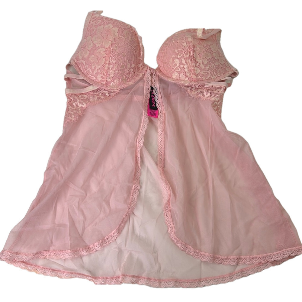 La Senza pink babydoll chemise lingerie